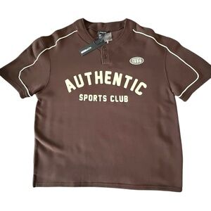 Fashion Nova Brown Authentic Sports Club Sweatshirt